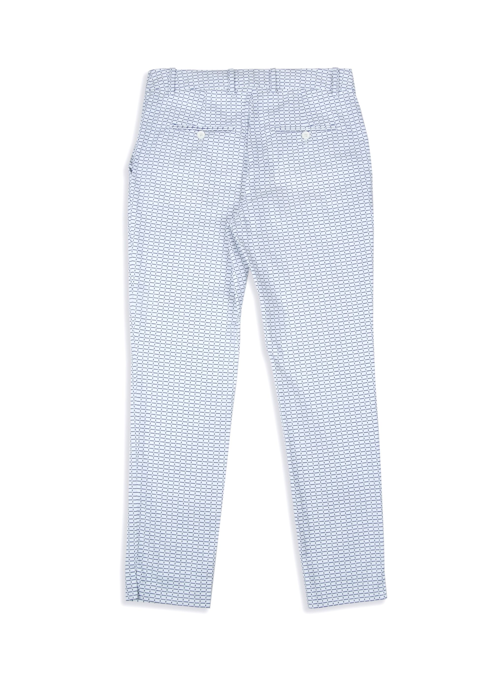 Lacoste Lacoste Cotton Chino Microprint Cropped Trousers Size 26" / US 2 / IT 38 - 3 Thumbnail