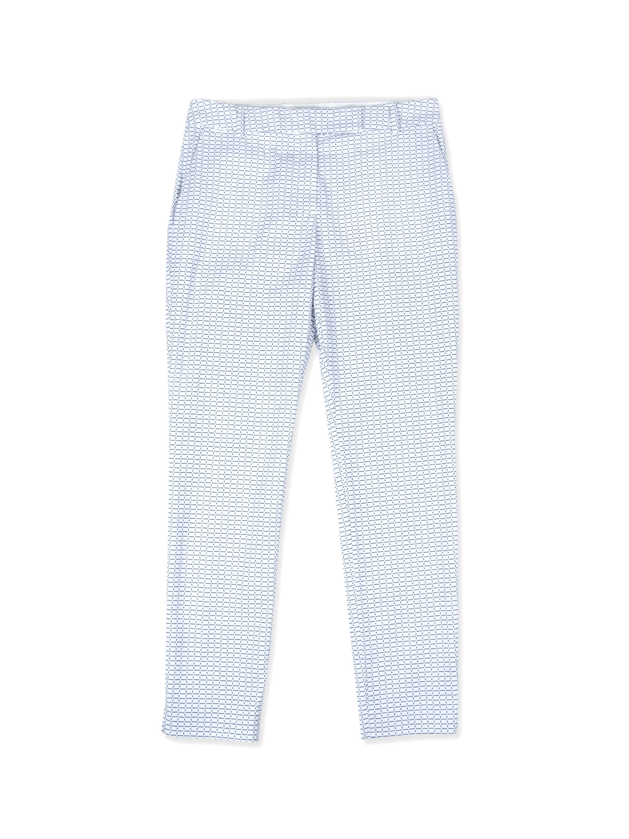 Lacoste Lacoste Cotton Chino Microprint Cropped Trousers Size 26" / US 2 / IT 38 - 1 Thumbnail
