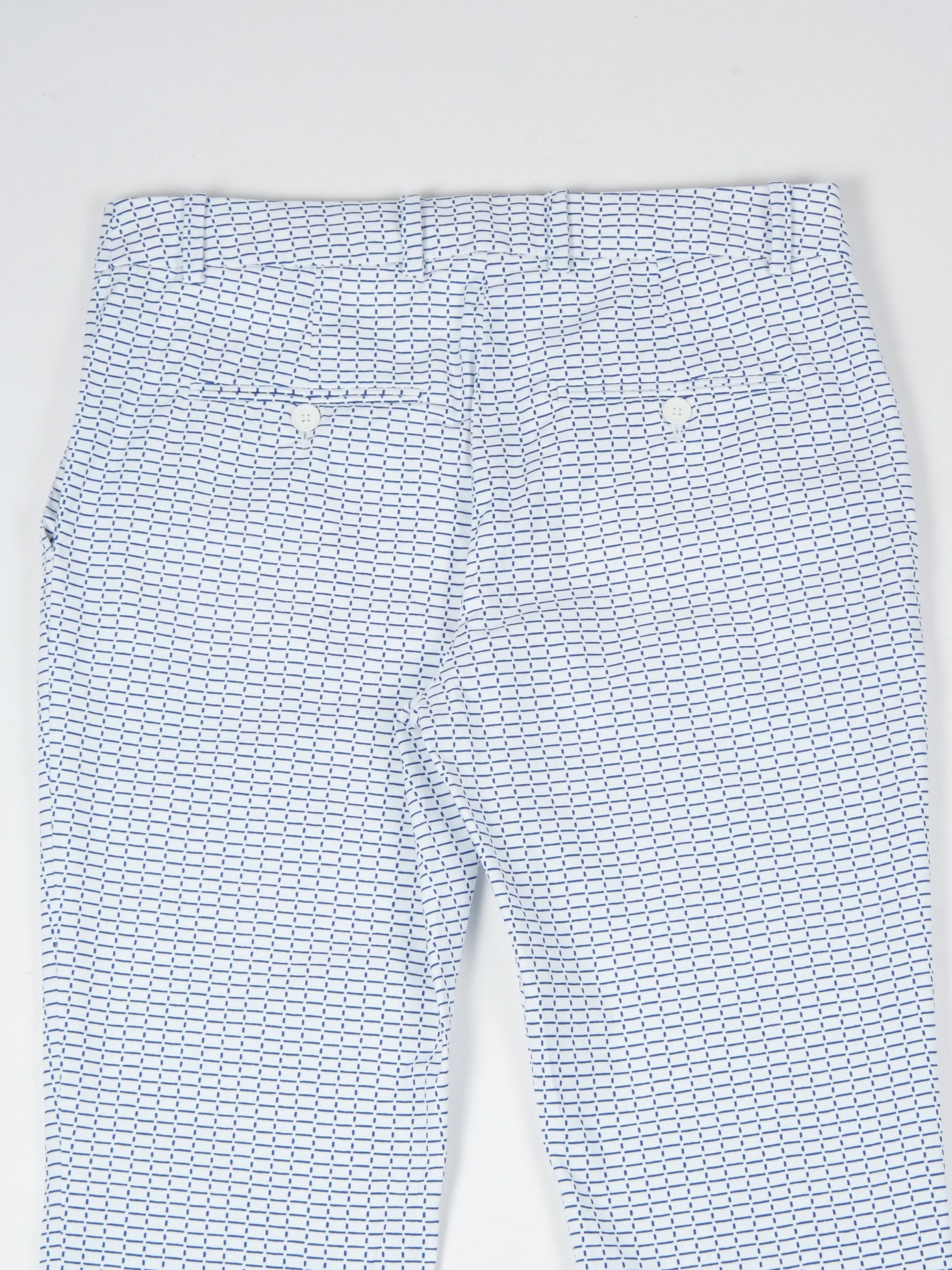 Lacoste Lacoste Cotton Chino Microprint Cropped Trousers Size 26" / US 2 / IT 38 - 7 Thumbnail