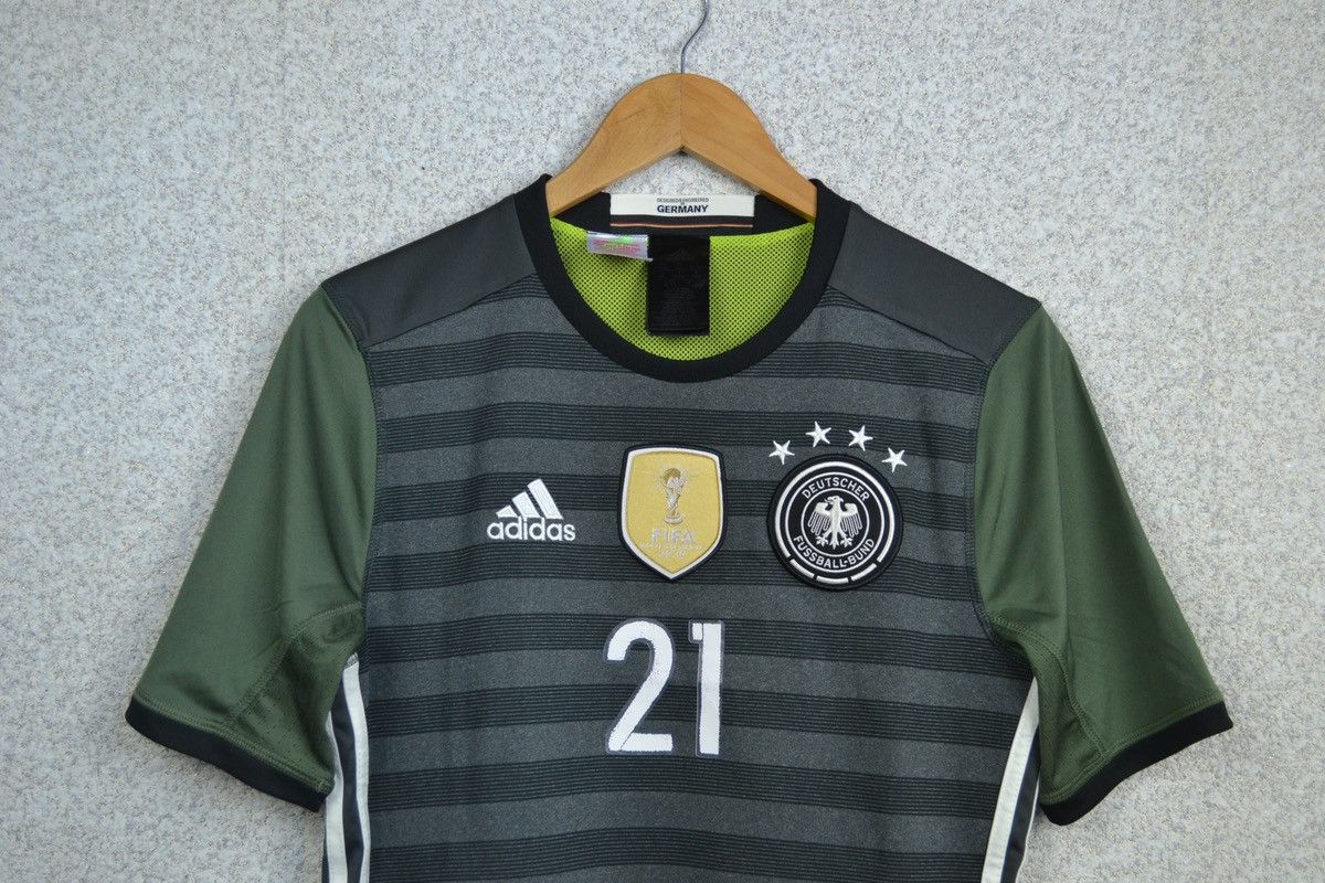 Adidas Germany 2016 2017 away adidas soccer shirt jersey Kimmich Size US S / EU 44-46 / 1 - 3 Thumbnail