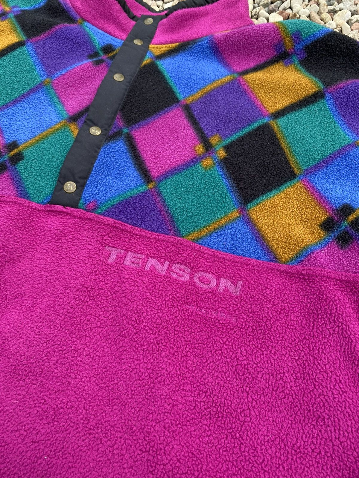 Vintage 80 - 90's TENSON Fleece Print Abstract Jacket Size US L / EU 52-54 / 3 - 9 Thumbnail
