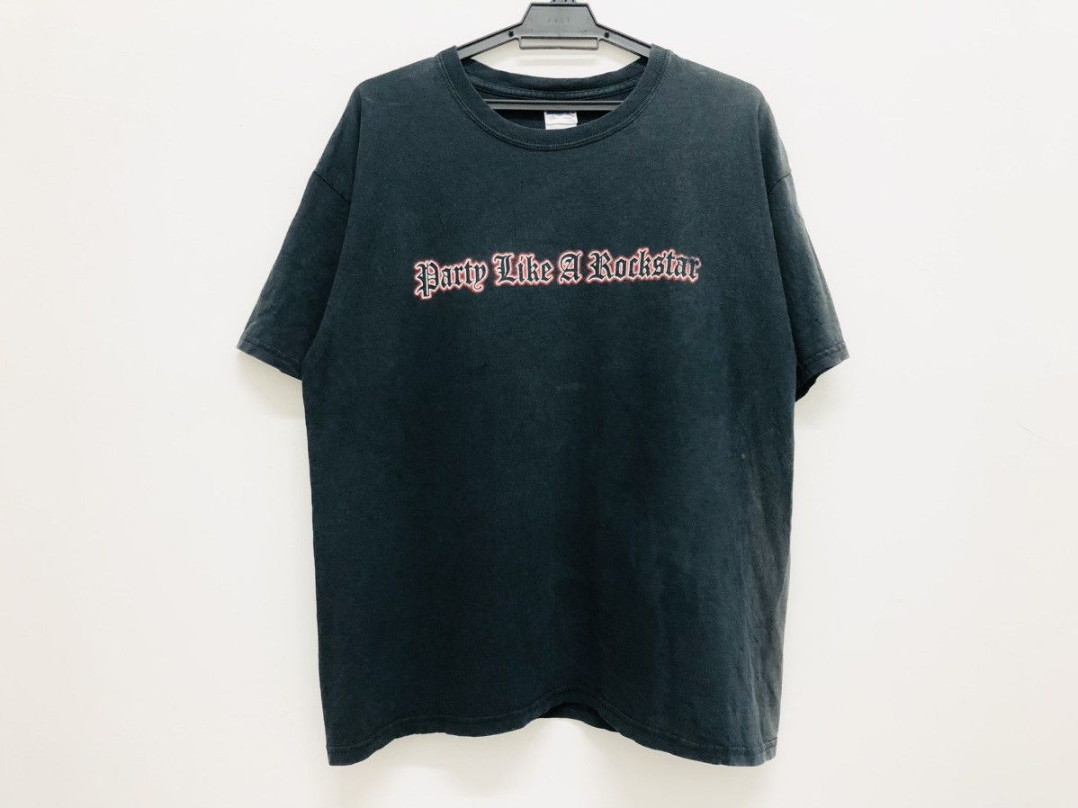 RARE 🔥 Y2K PARTY LIKE A ROCKSTAR KARAOKE MYSPACE PROMO TEE