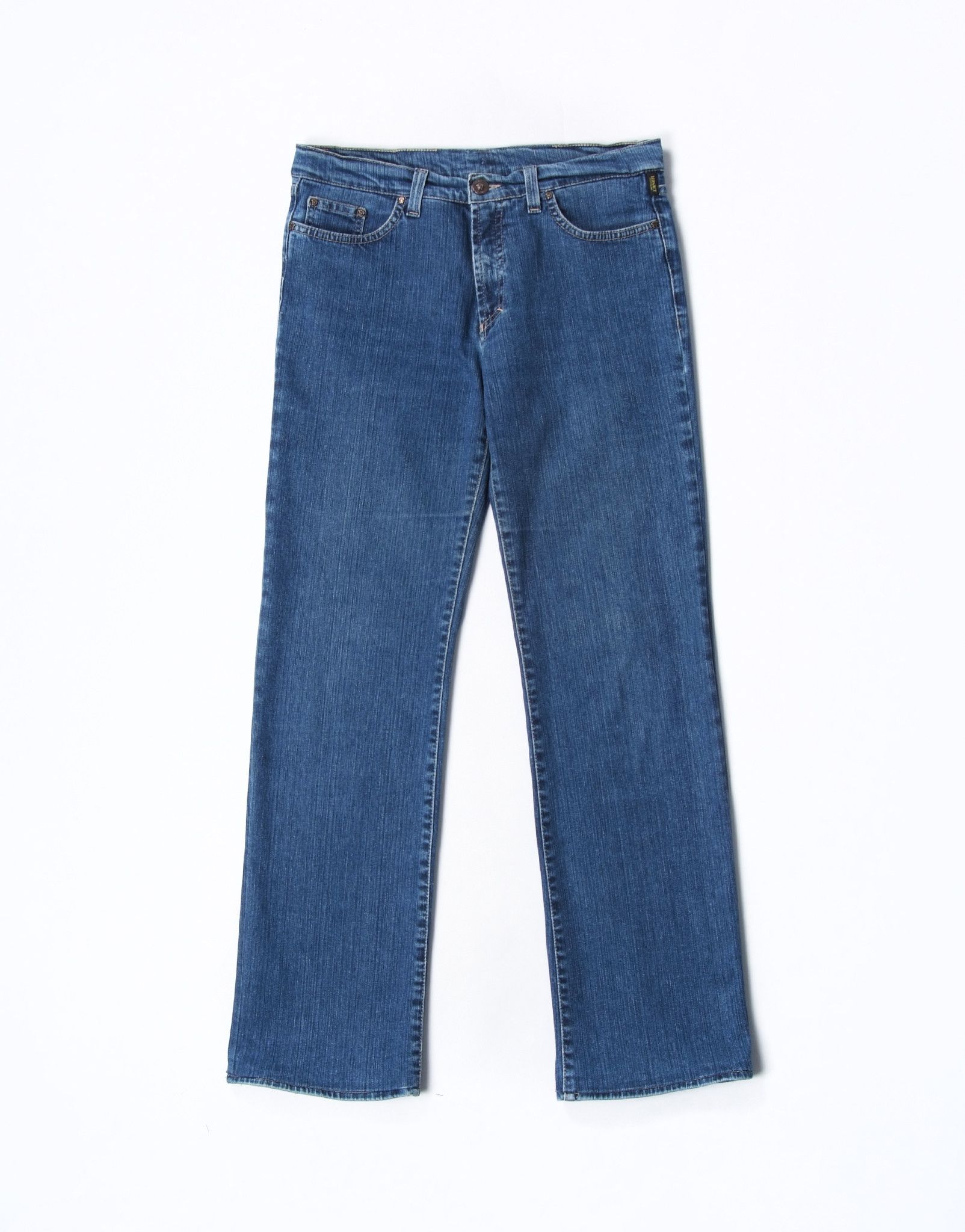 Vintage Versace Blue Straight Classic Denim Jeans