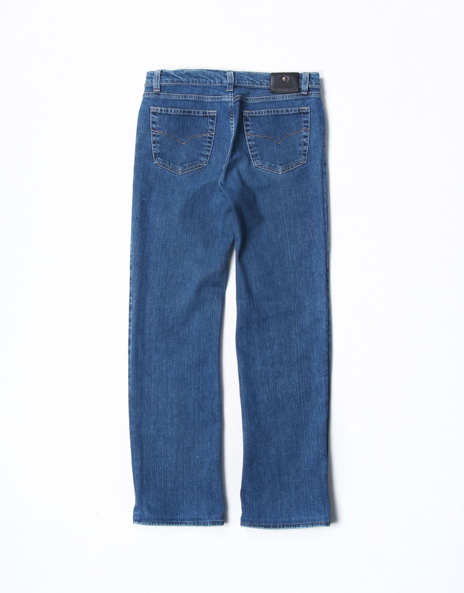 Versace × Versace Jeans Couture × Vintage Vintage Versace Blue Straight Classic Denim Jeans Size 28" / US 6 / IT 42 - 2 Thumbnail