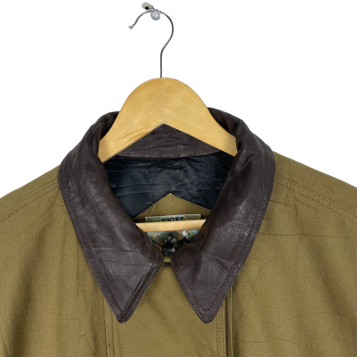 Nigel Cabourn ⚡️NIGEL CABOURN LEATHER PARTS TRENCH COAT JACKET Size US M / EU 48-50 / 2 - 5 Thumbnail