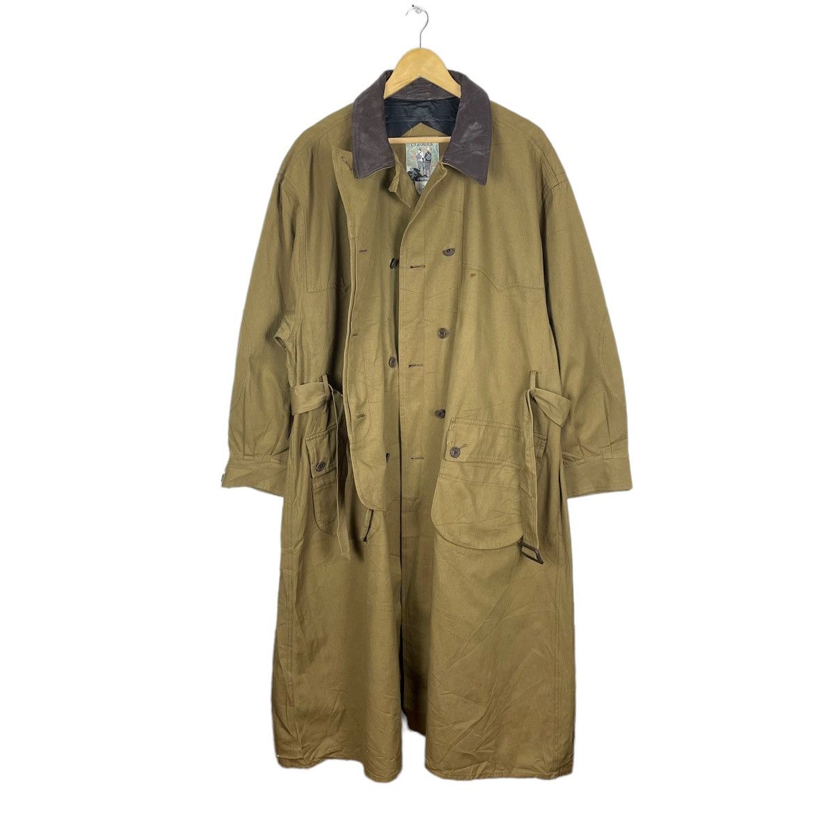 Nigel Cabourn ⚡️NIGEL CABOURN LEATHER PARTS TRENCH COAT JACKET Size US M / EU 48-50 / 2 - 2 Thumbnail