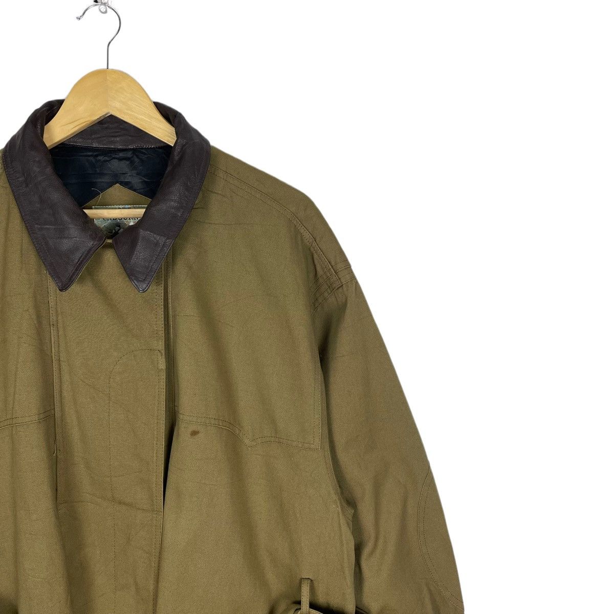 Nigel Cabourn ⚡️NIGEL CABOURN LEATHER PARTS TRENCH COAT JACKET Size US M / EU 48-50 / 2 - 4 Thumbnail