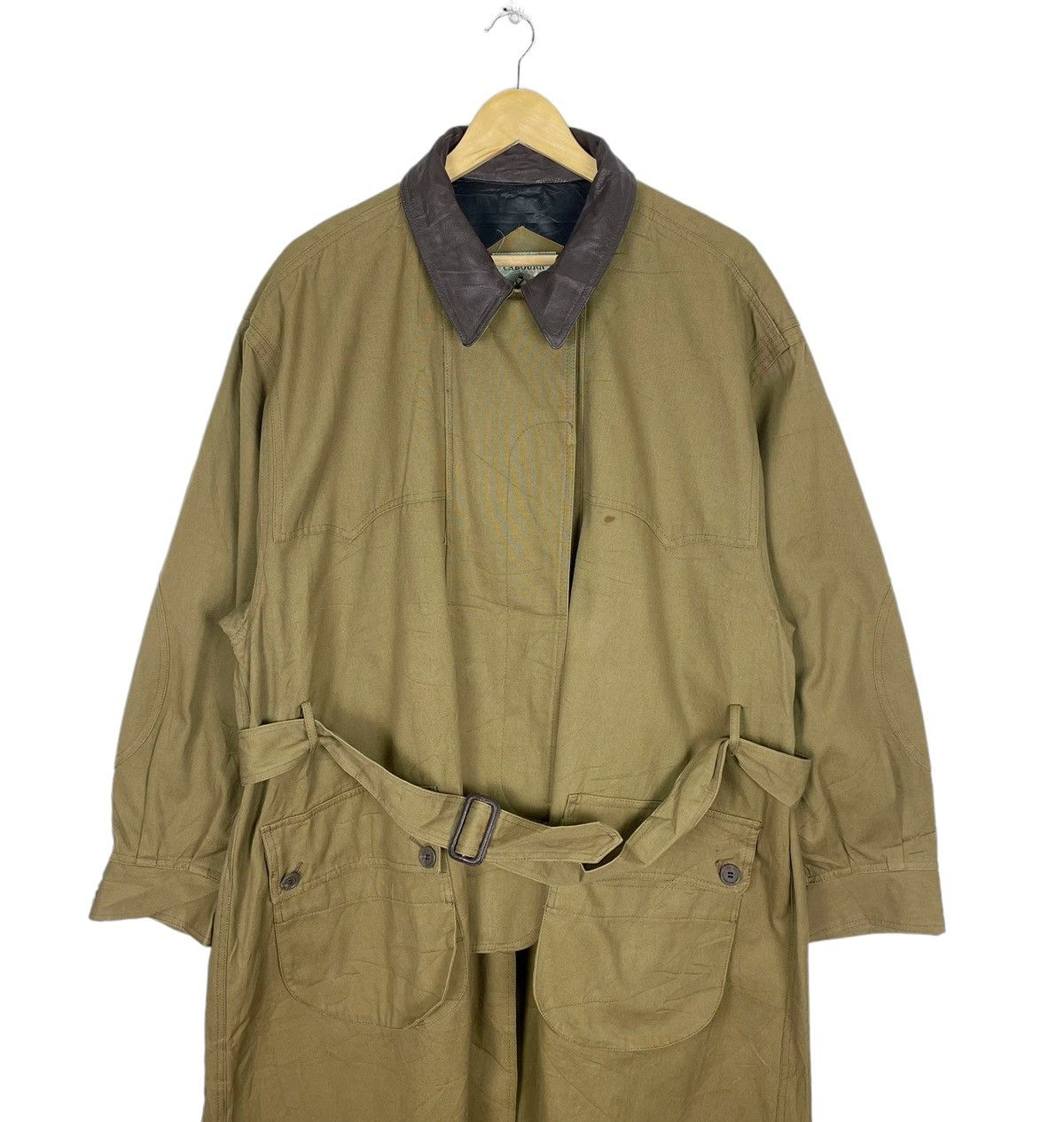 Nigel Cabourn ⚡️NIGEL CABOURN LEATHER PARTS TRENCH COAT JACKET Size US M / EU 48-50 / 2 - 3 Thumbnail