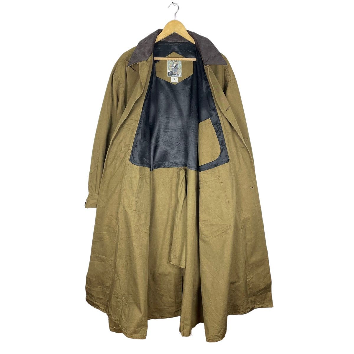 Nigel Cabourn ⚡️NIGEL CABOURN LEATHER PARTS TRENCH COAT JACKET Size US M / EU 48-50 / 2 - 8 Thumbnail