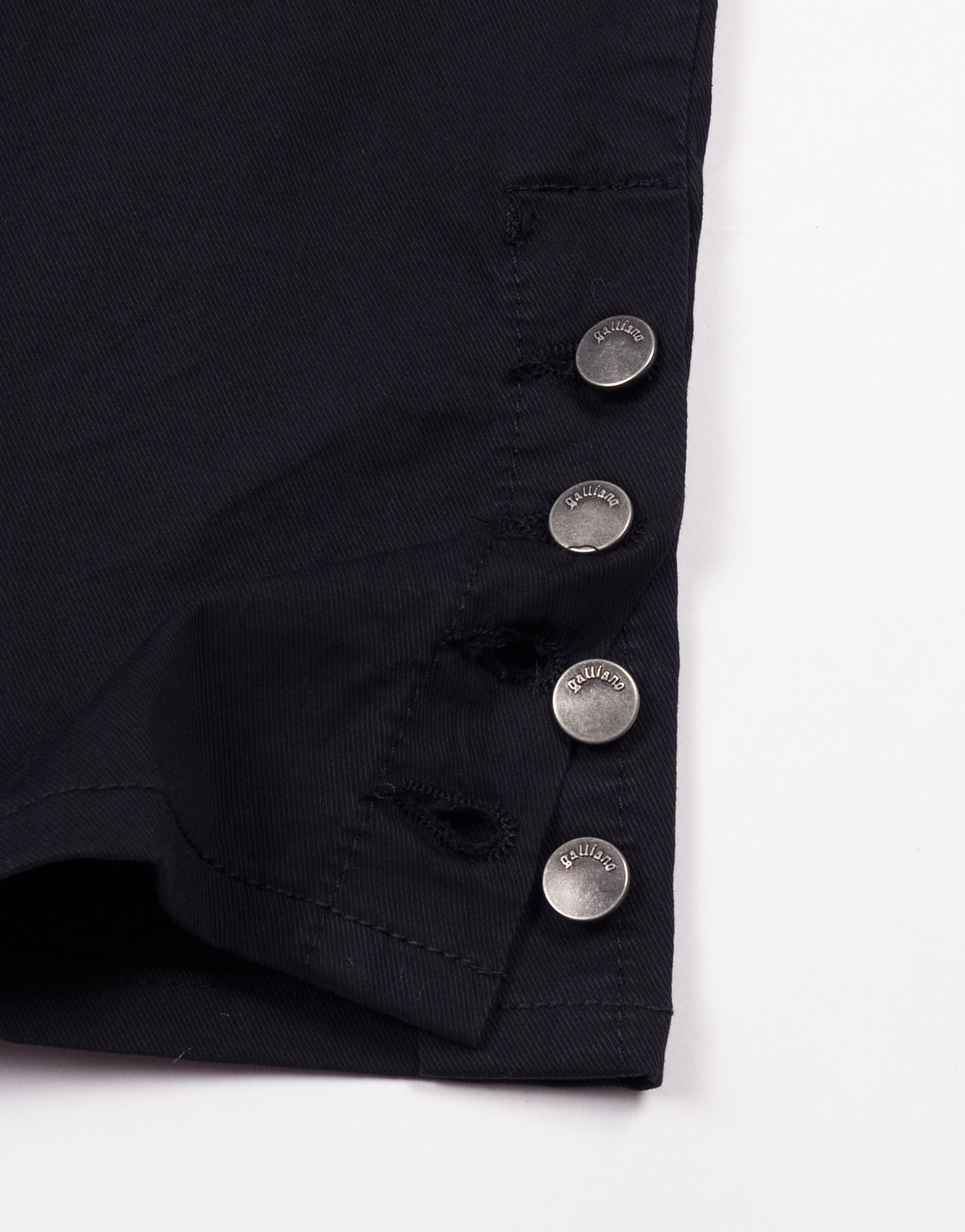 John Galliano × Vintage Vintage y2k John Galliano Low Rise Black Pants Size 27" / US 4 / IT 40 - 8 Thumbnail