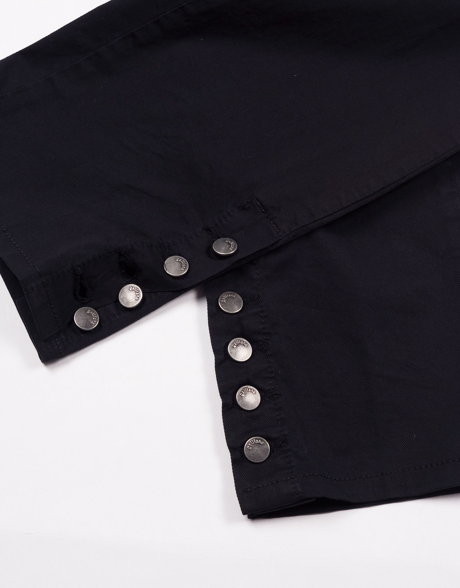 John Galliano × Vintage Vintage y2k John Galliano Low Rise Black Pants Size 27" / US 4 / IT 40 - 9 Thumbnail