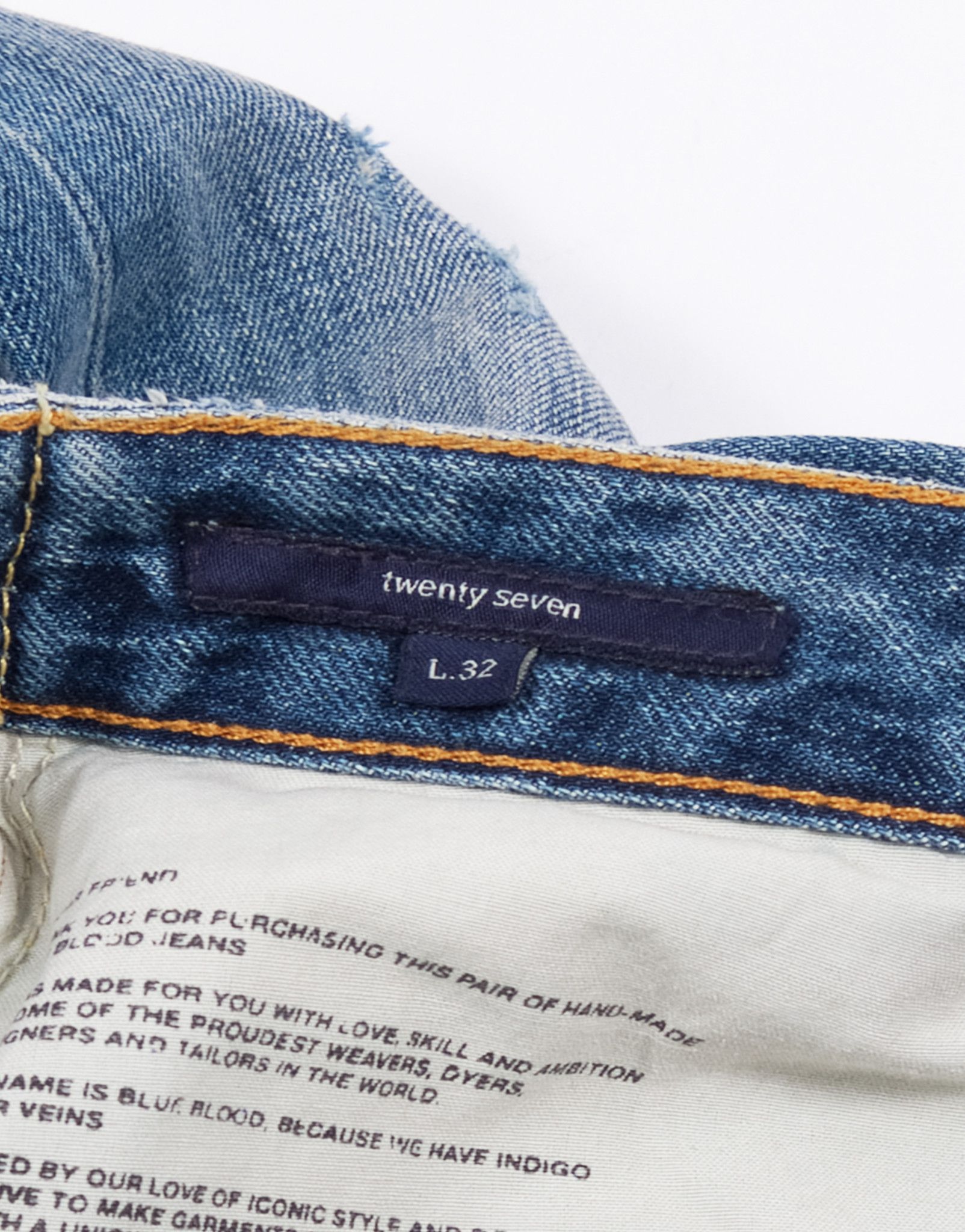 Blue Blood × Japanese Brand Blue Blood Distressed Selvedge Jeans Size 30" / US 8 / IT 44 - 12 Thumbnail
