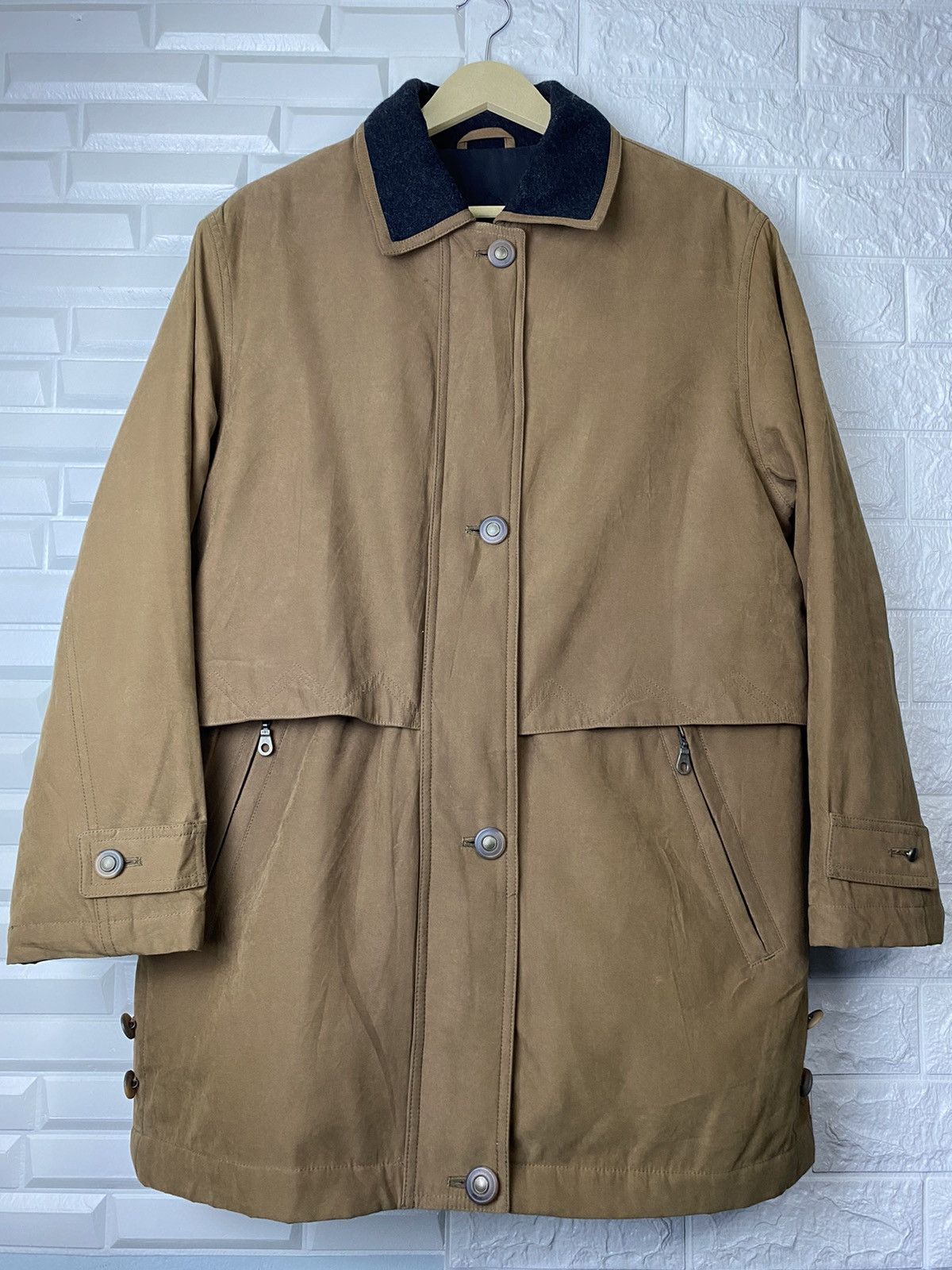 Japanese Brand El Corte Ingles Trench Coat Jacket Size US L / EU 52-54 / 3 - 2 Thumbnail