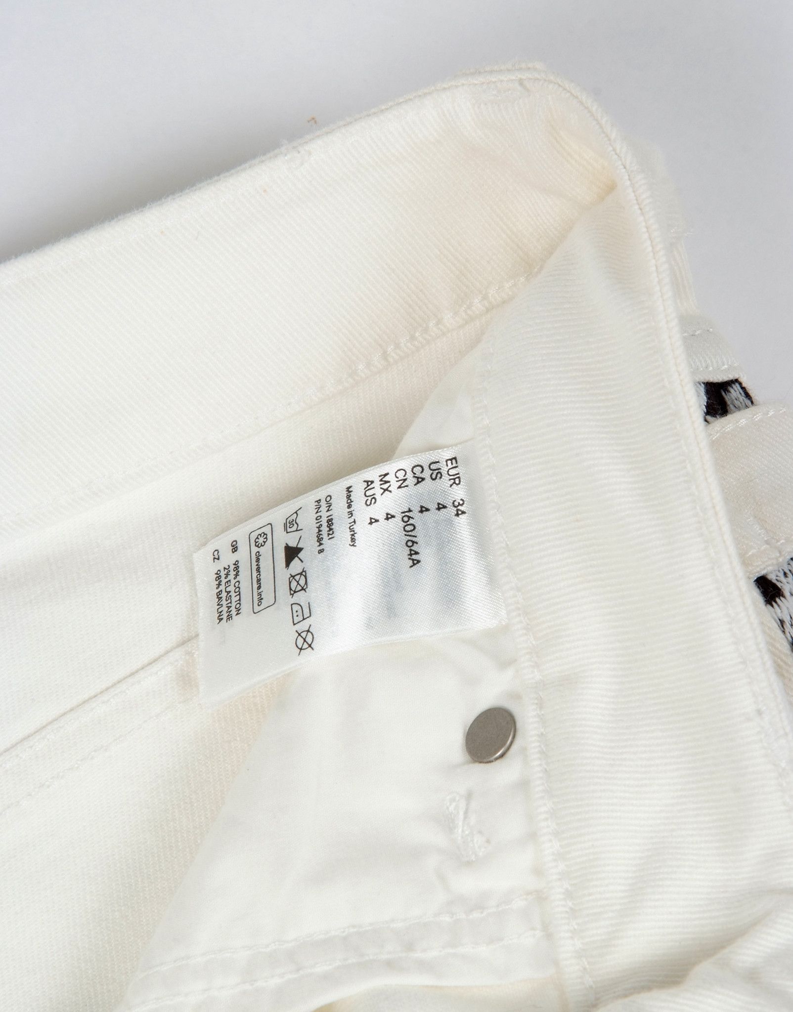 H&M × Isabel Marant Isabel Marant x H&M White Denim Embroidered Jeans Size 27" / US 4 / IT 40 - 6 Thumbnail