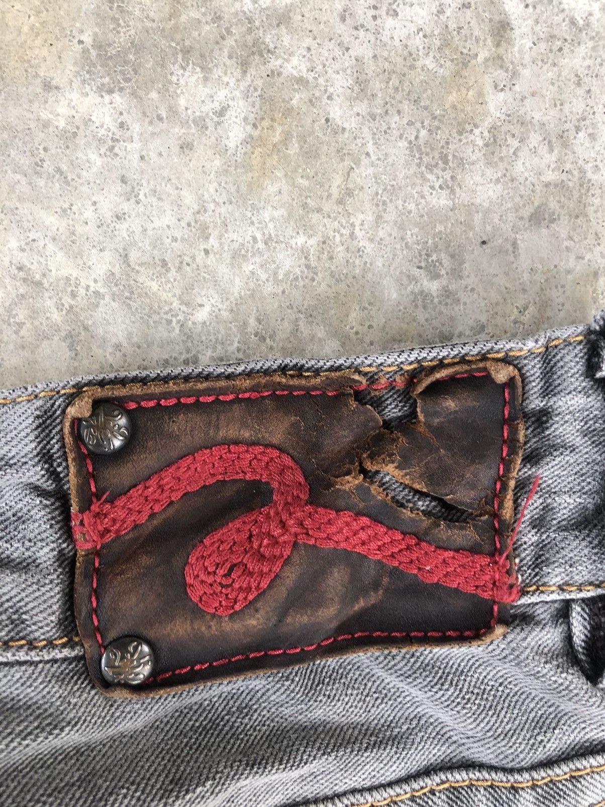 Japanese Brand 291295 HOMME Embroidered Jeans Size US 29 - 14 Thumbnail