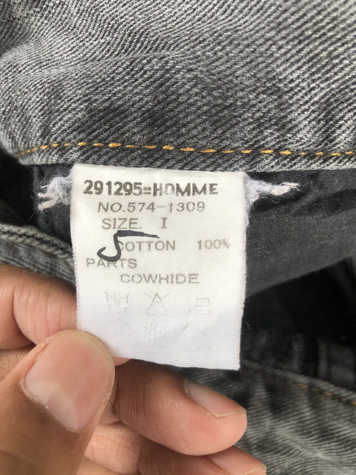 Japanese Brand 291295 HOMME Embroidered Jeans Size US 29 - 15 Thumbnail