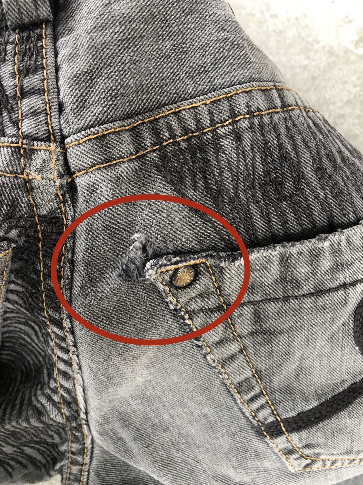 Japanese Brand 291295 HOMME Embroidered Jeans Size US 29 - 17 Thumbnail