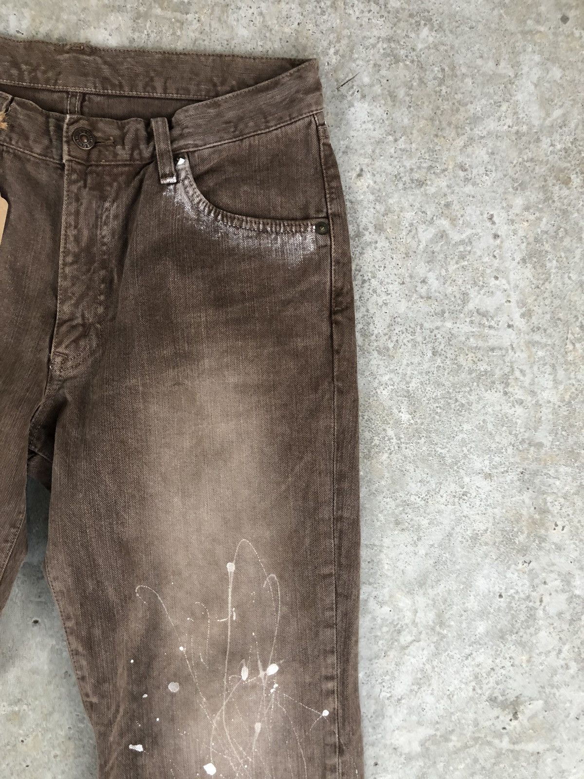 Le Grande Bleu (L.G.B.) Japanese Edwin Painter Jeans Splatter Distressed Jeans Size US 31 - 6 Thumbnail