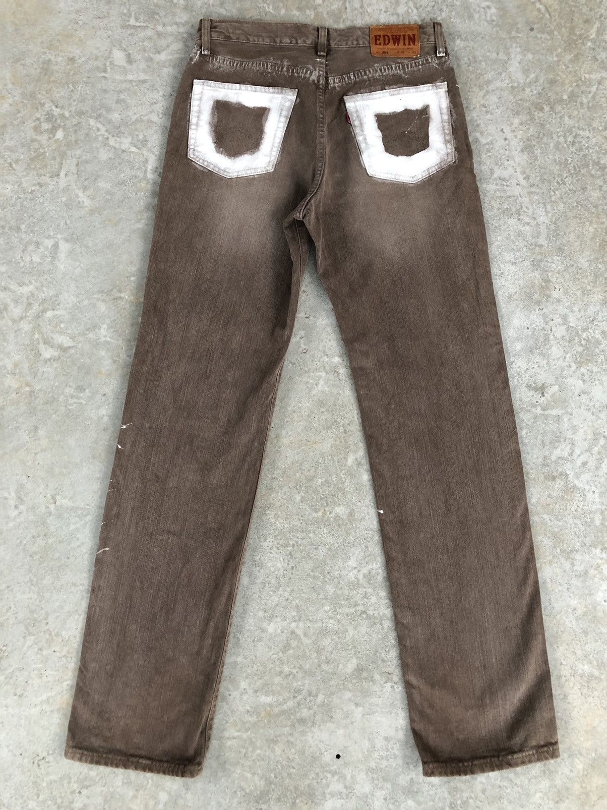Le Grande Bleu (L.G.B.) Japanese Edwin Painter Jeans Splatter Distressed Jeans Size US 31 - 2 Thumbnail