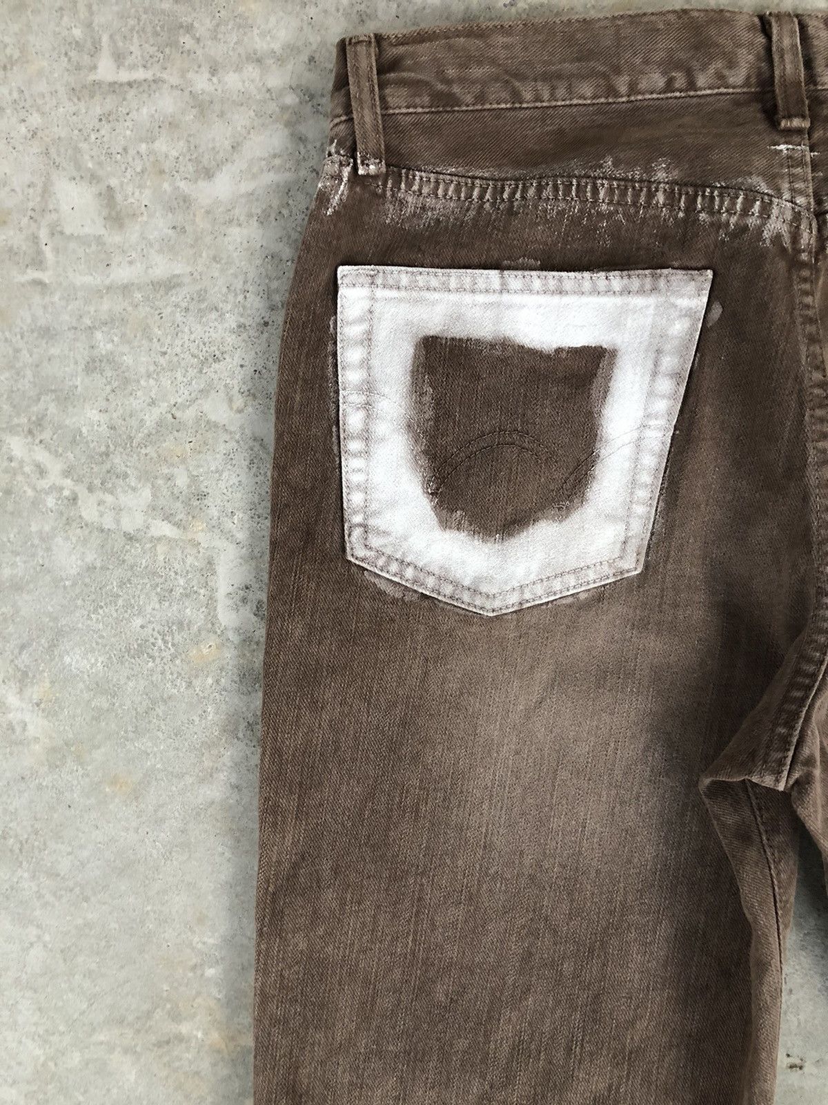 Le Grande Bleu (L.G.B.) Japanese Edwin Painter Jeans Splatter Distressed Jeans Size US 31 - 10 Thumbnail