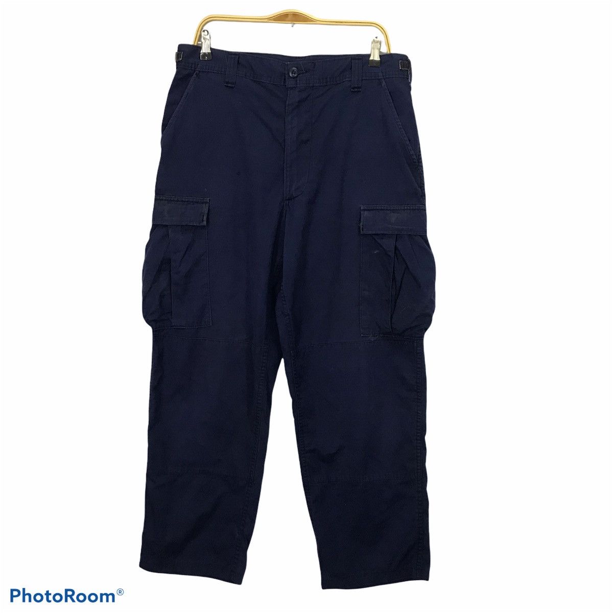 Japanese Brand × Vintage Vintage 2003 Military trousers cargo blue indigo navy pant Size US 31 - 1 Thumbnail