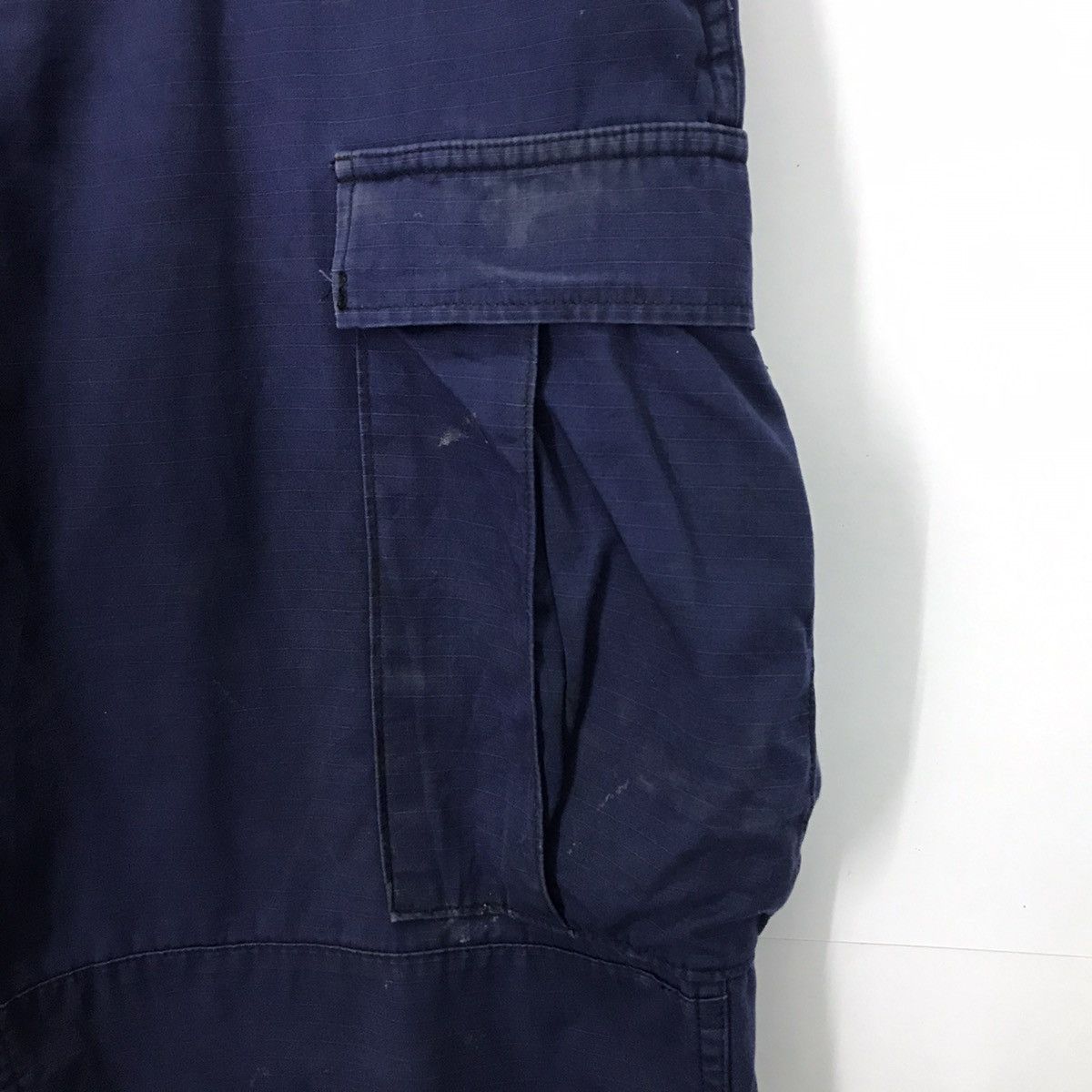 Japanese Brand × Vintage Vintage 2003 Military trousers cargo blue indigo navy pant Size US 31 - 2 Thumbnail