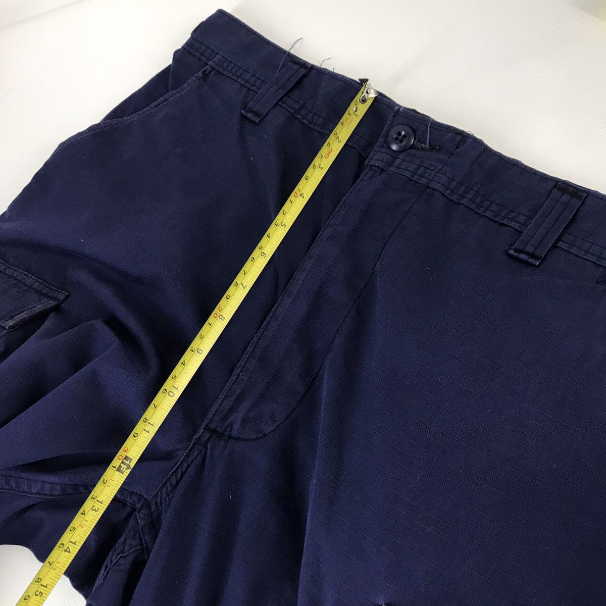 Japanese Brand × Vintage Vintage 2003 Military trousers cargo blue indigo navy pant Size US 31 - 8 Thumbnail