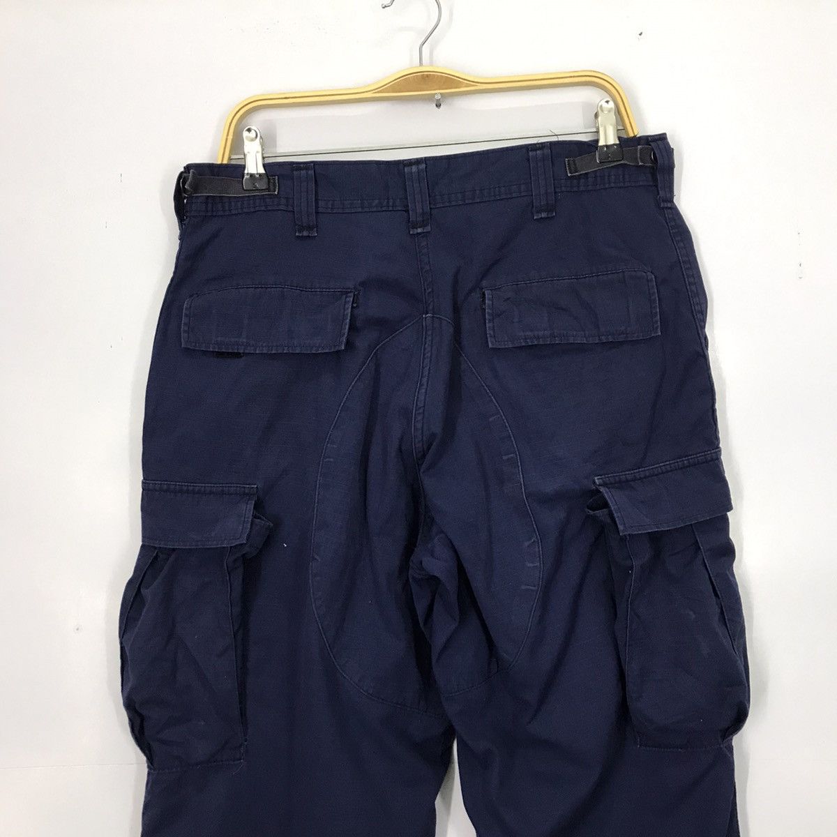 Japanese Brand × Vintage Vintage 2003 Military trousers cargo blue indigo navy pant Size US 31 - 5 Thumbnail