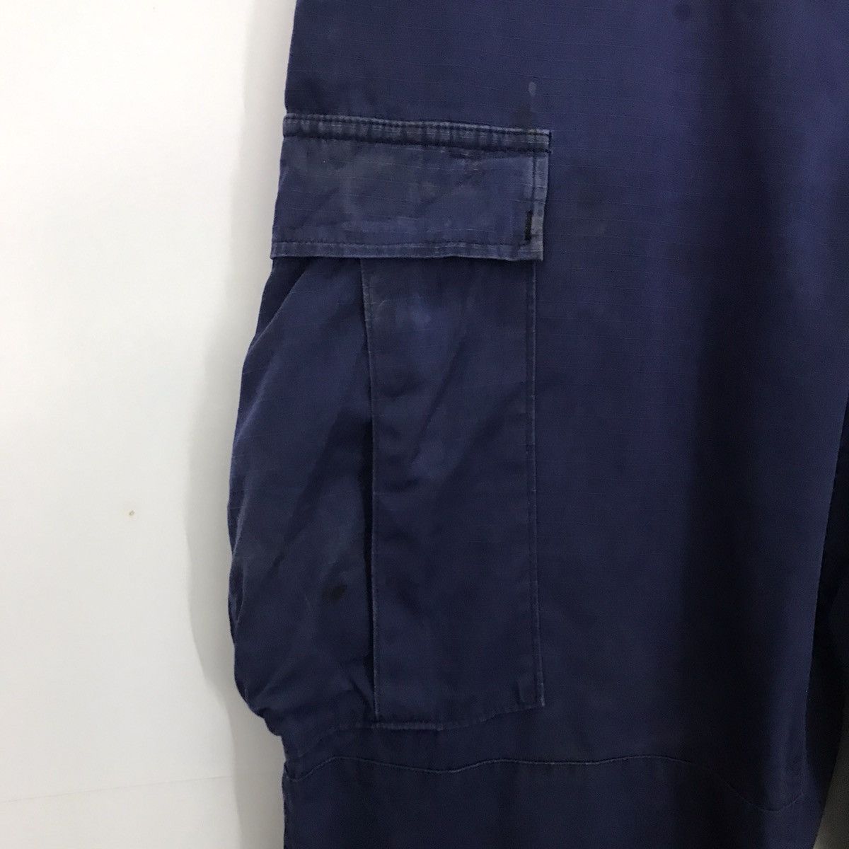 Japanese Brand × Vintage Vintage 2003 Military trousers cargo blue indigo navy pant Size US 31 - 3 Thumbnail