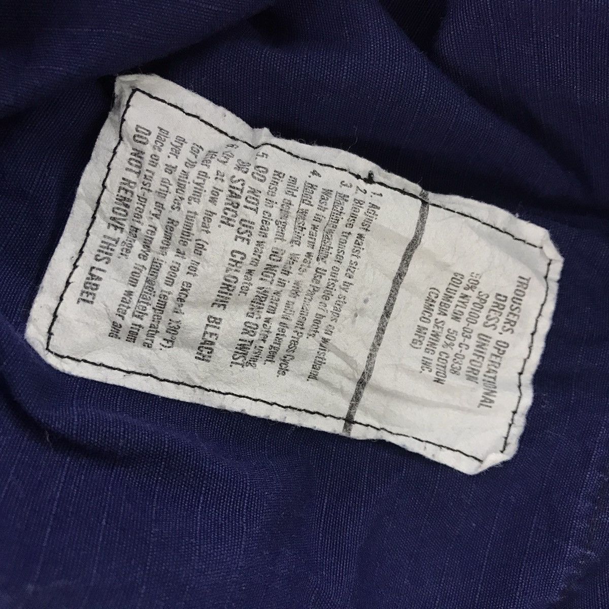 Japanese Brand × Vintage Vintage 2003 Military trousers cargo blue indigo navy pant Size US 31 - 15 Thumbnail