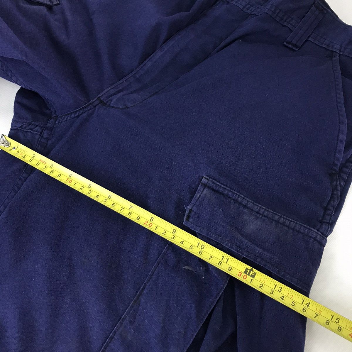 Japanese Brand × Vintage Vintage 2003 Military trousers cargo blue indigo navy pant Size US 31 - 9 Thumbnail