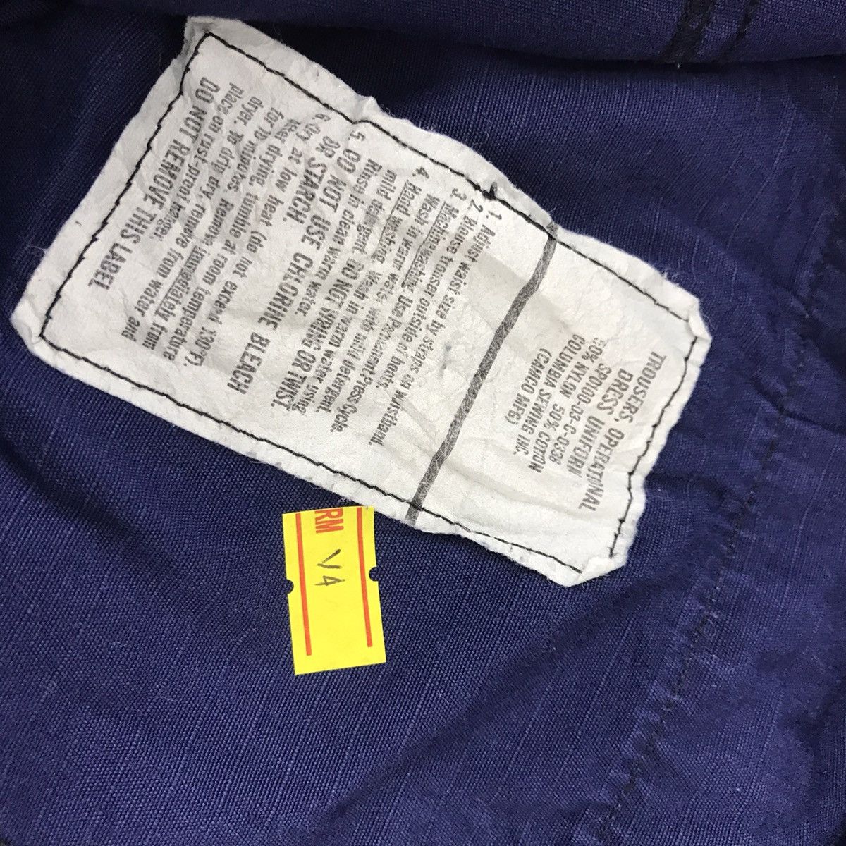 Japanese Brand × Vintage Vintage 2003 Military trousers cargo blue indigo navy pant Size US 31 - 16 Thumbnail
