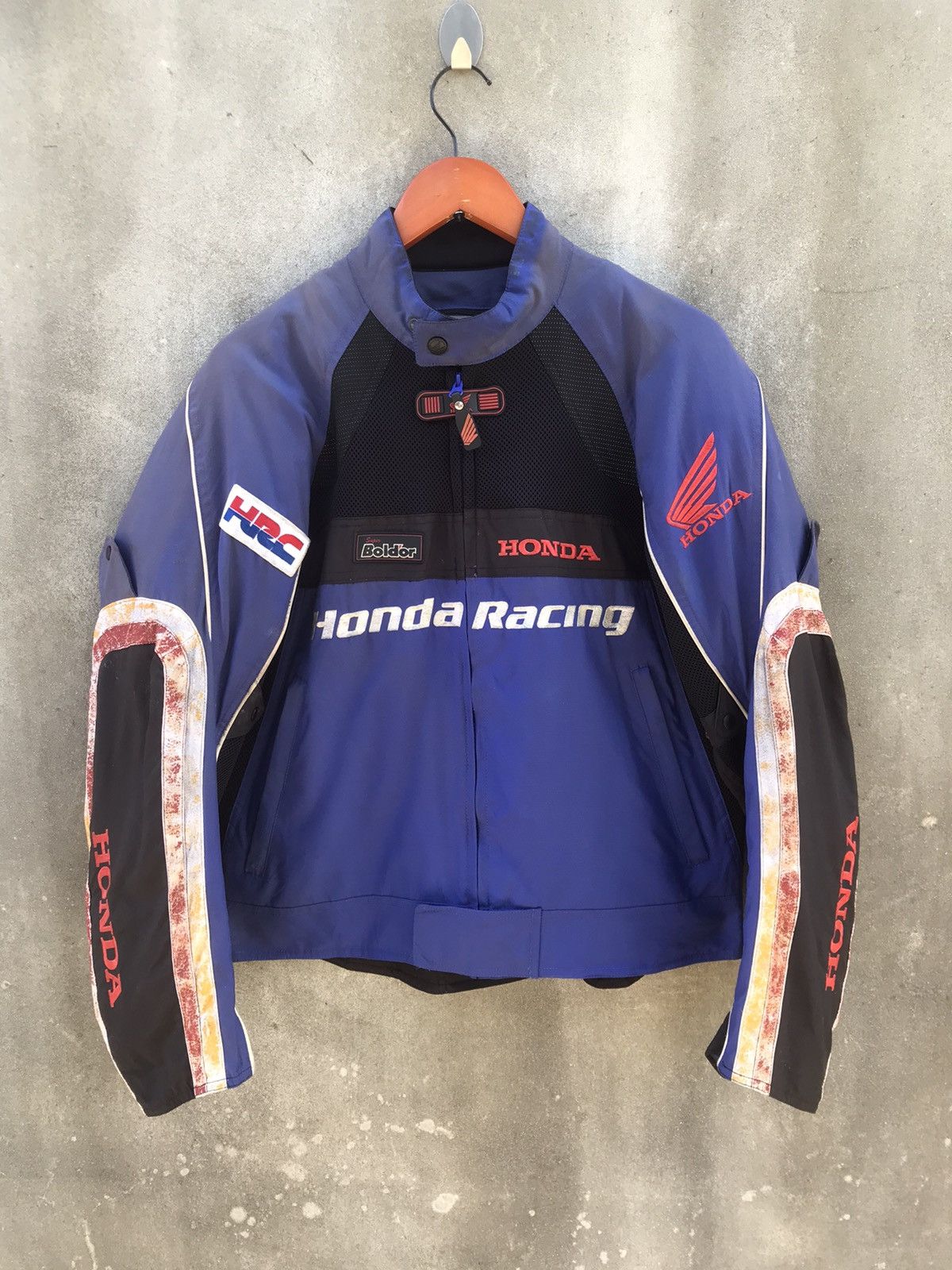 Honda × Sports Specialties × Vintage Vintage Honda HRC Biker Jacket Size US L / EU 52-54 / 3 - 6 Thumbnail