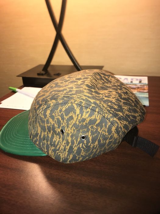 Supreme Supreme Leopard Leather Visor Camp Cap | Grailed