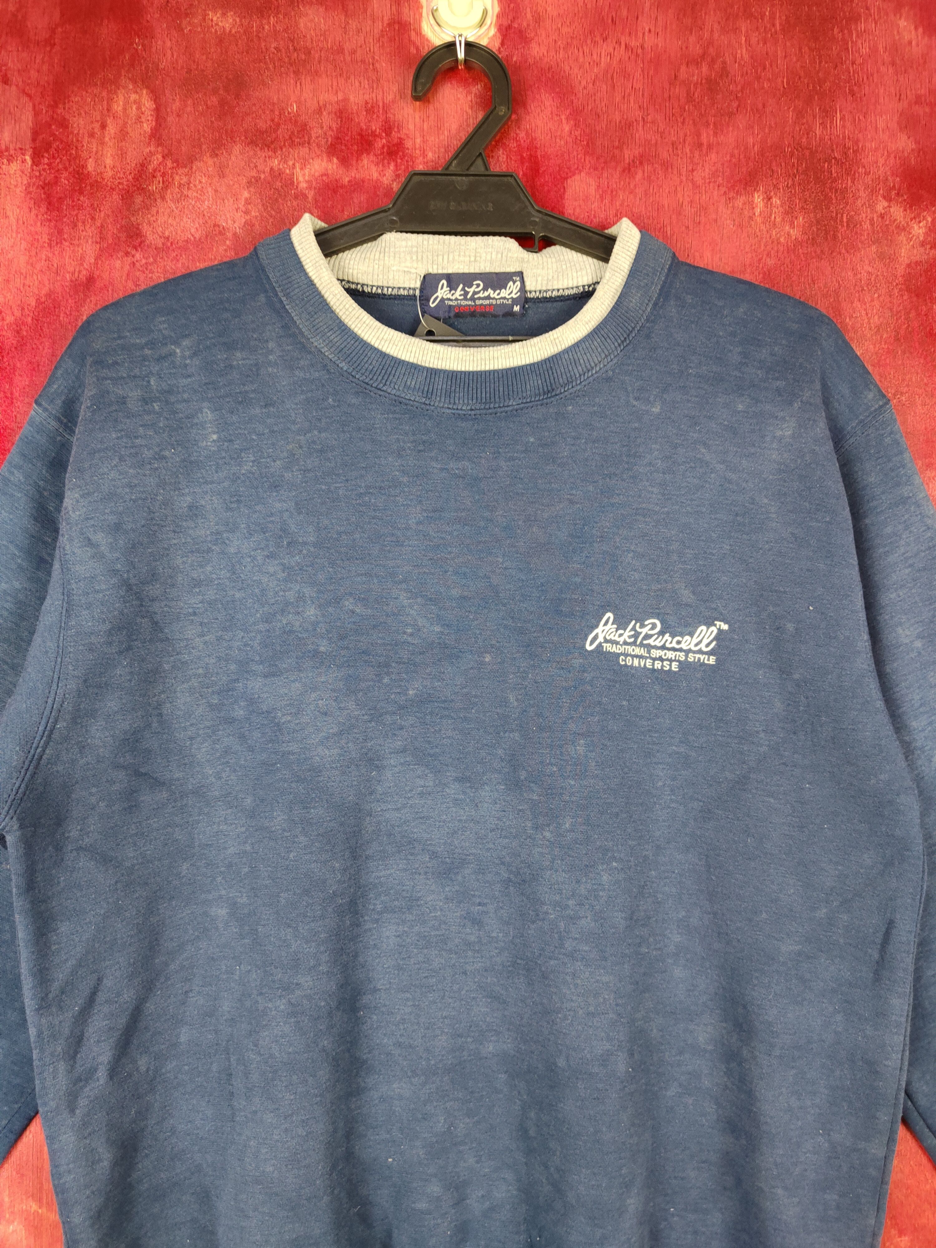 Converse × Vintage Converse - Jack Parcell vintage Blue Sweatshirt #4956 Size US S / EU 44-46 / 1 - 2 Thumbnail