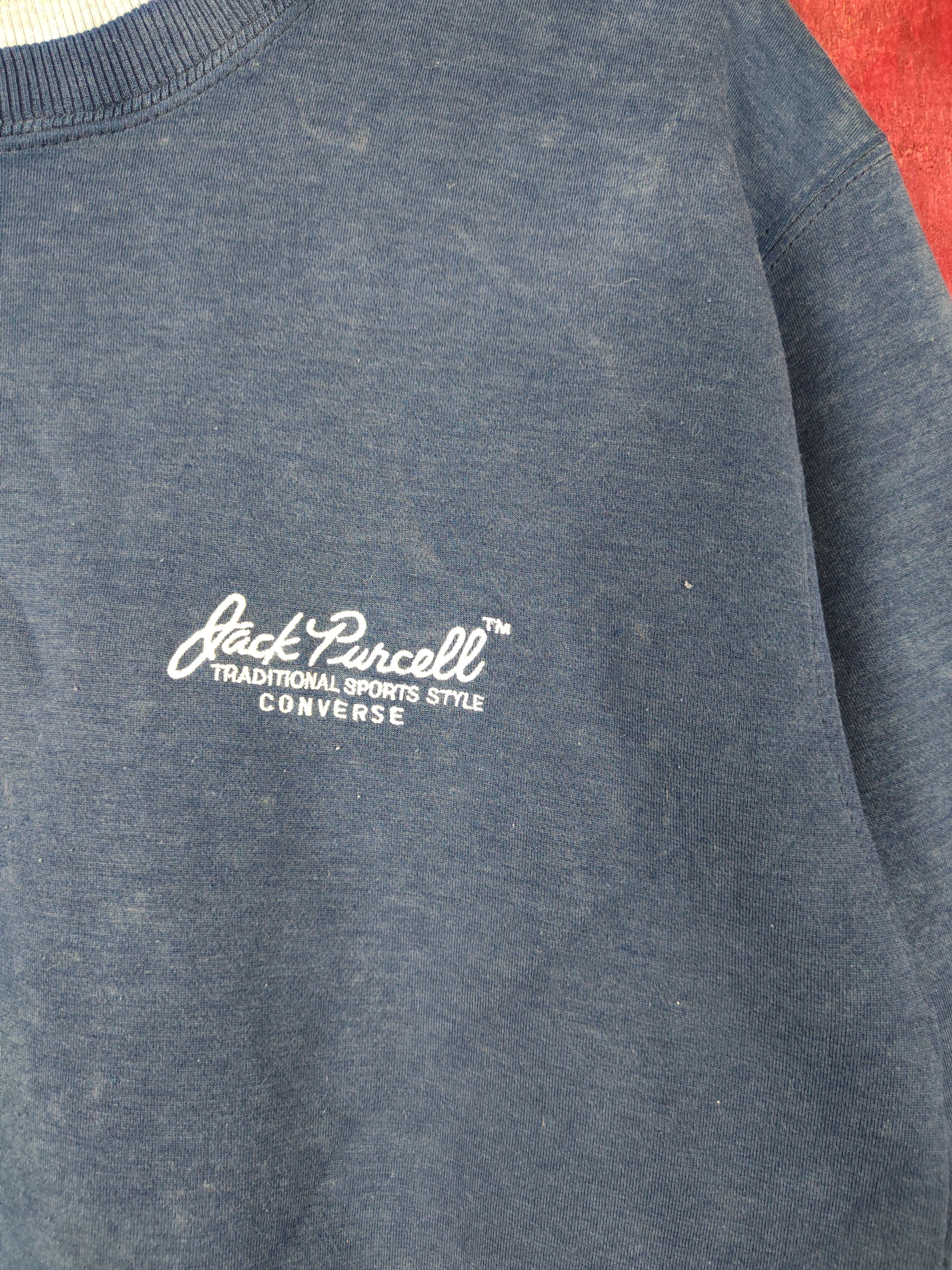 Converse × Vintage Converse - Jack Parcell vintage Blue Sweatshirt #4956 Size US S / EU 44-46 / 1 - 6 Thumbnail