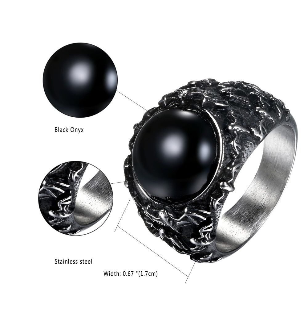 Jewelry Black Ring Size ONE SIZE - 7 Thumbnail