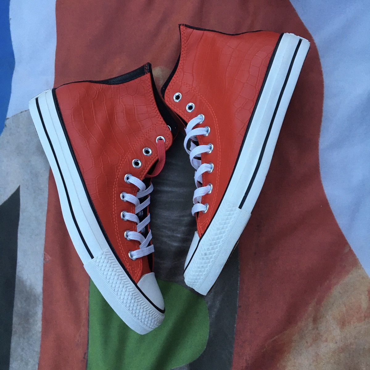 Converse × Stussy Stussy x Chuck Taylor Hi Croc Skin | Grailed