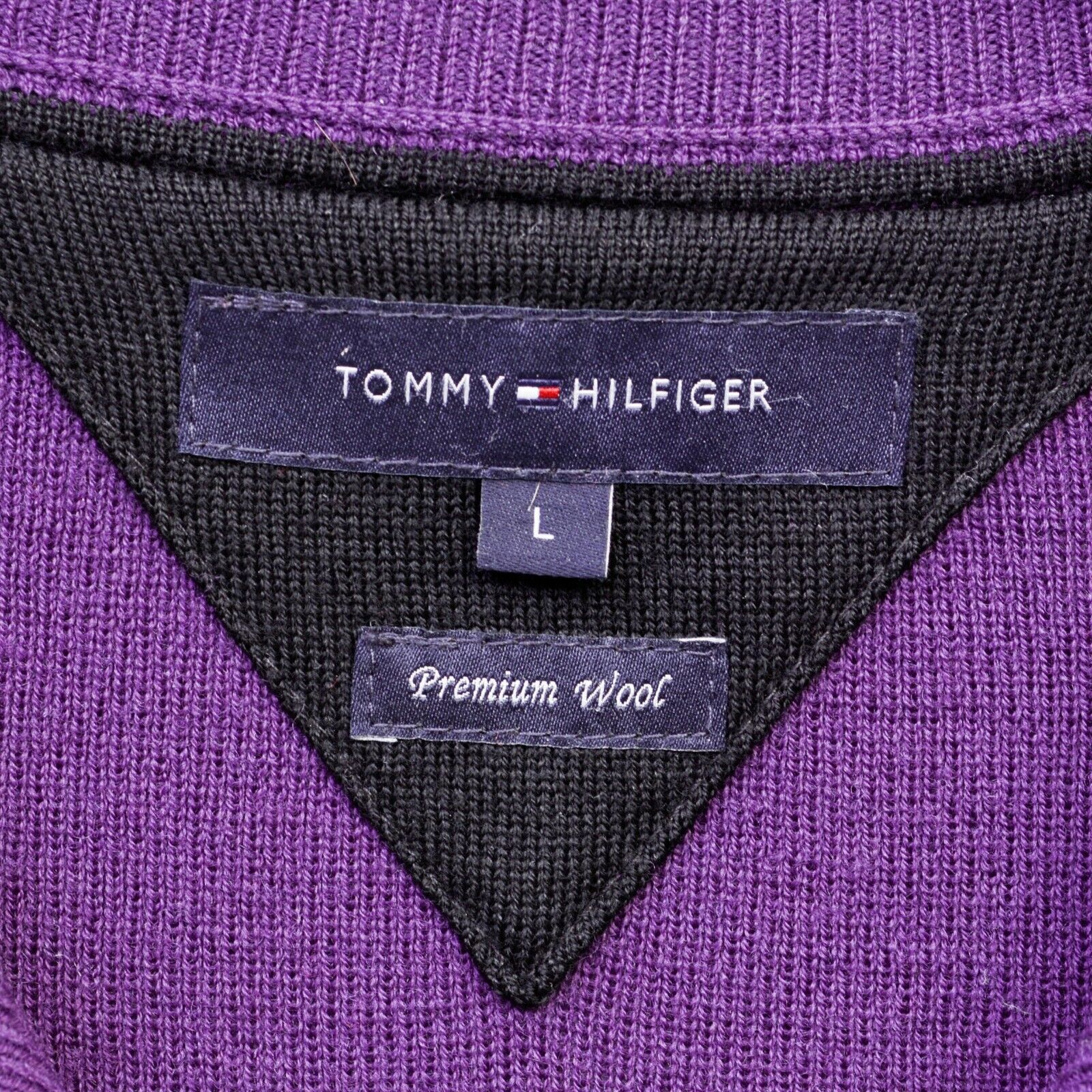 Tommy Hilfiger Premium Wool L Women's Jacket Wool Sweater Jumper pullover Size L / US 10 / IT 46 - 3 Thumbnail