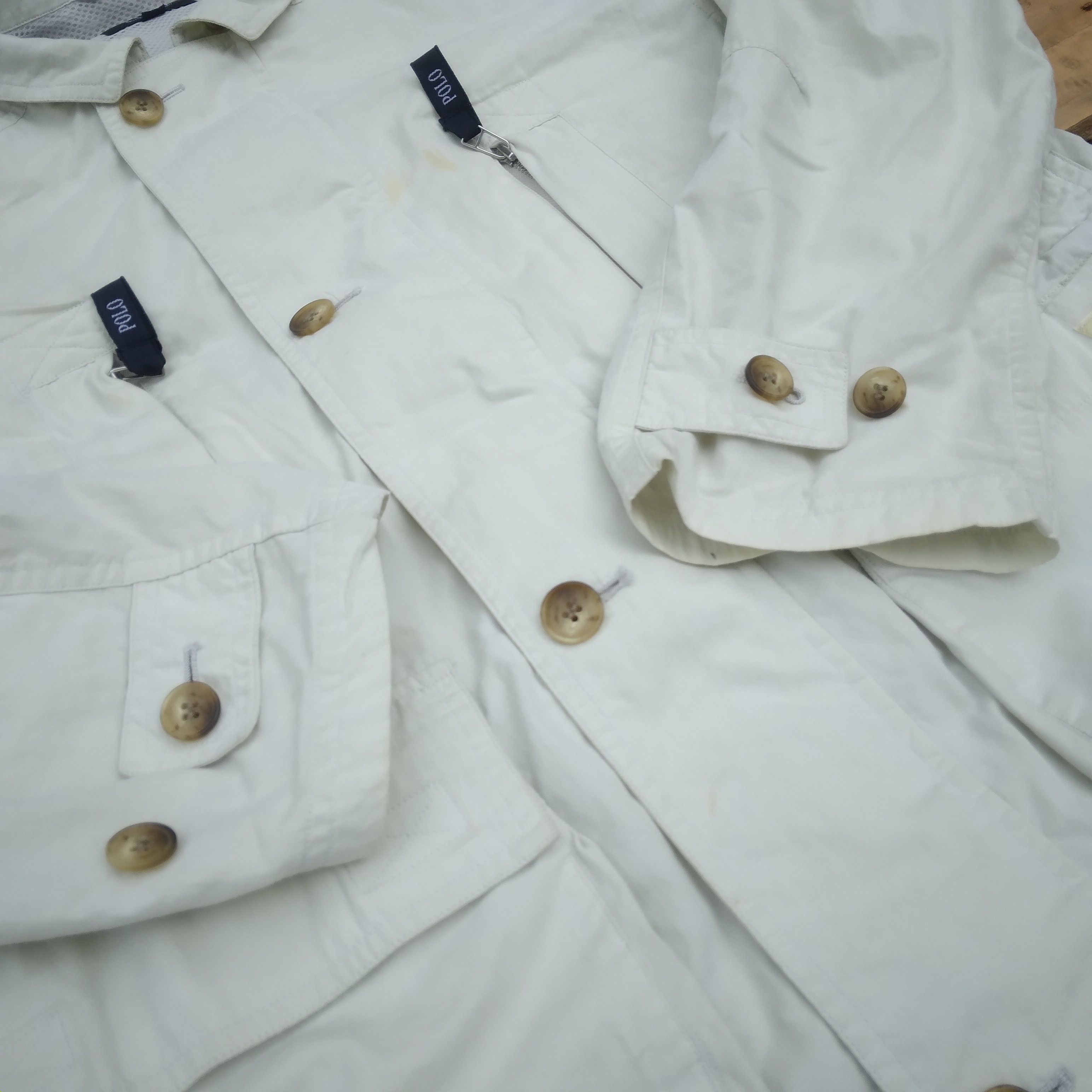 VTG Polo British Country Distressed Multipocket Jacket
