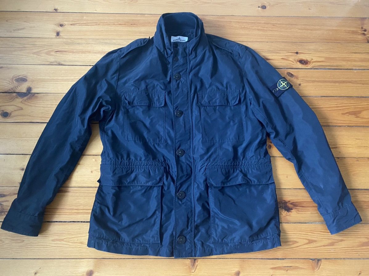 Stone Island STONE ISLAND MICRO REPS M65 JACKET NAVY 2XL | Grailed