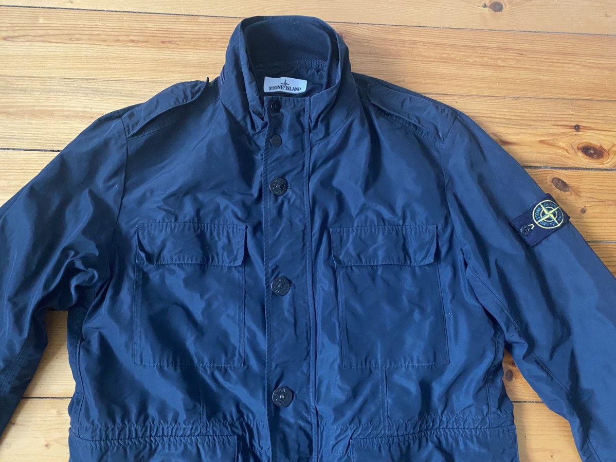 Stone Island STONE ISLAND MICRO REPS M65 JACKET NAVY 2XL | Grailed