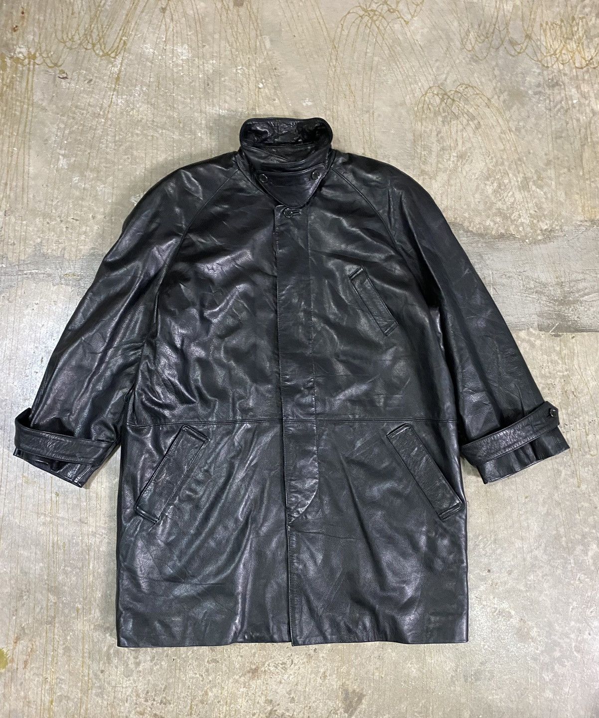 Isamu Katayama Backlash 90s HALF MOON cowhide leather jacket Size US M / EU 48-50 / 2 - 2 Thumbnail