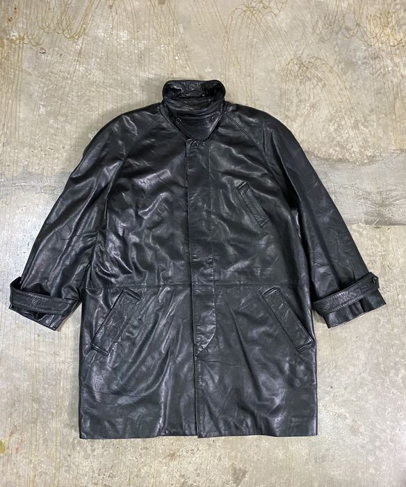 Takeo Kikuchi 90s HALF MOON cowhide leather jacket | Grailed