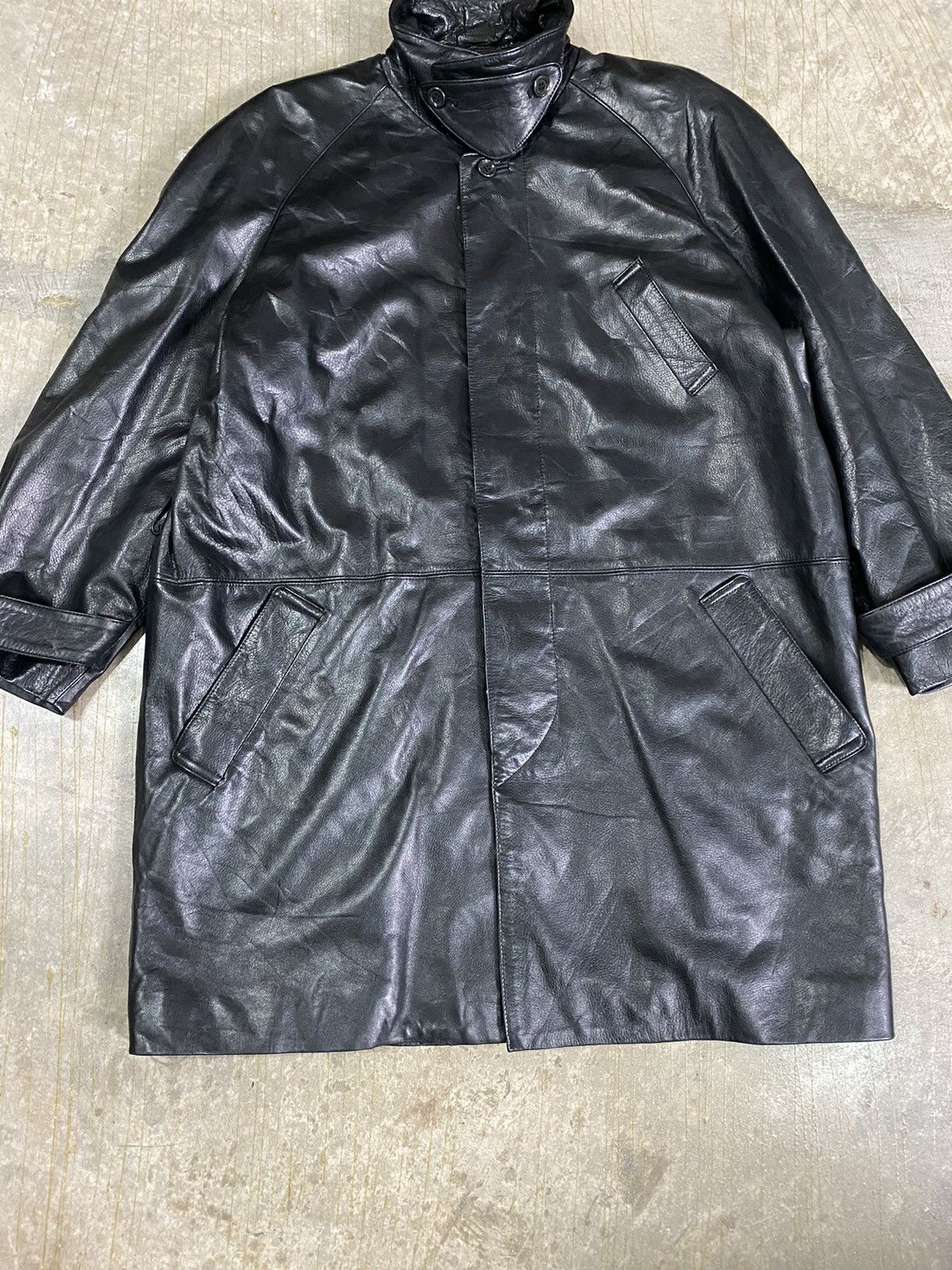 Isamu Katayama Backlash 90s HALF MOON cowhide leather jacket Size US M / EU 48-50 / 2 - 4 Thumbnail