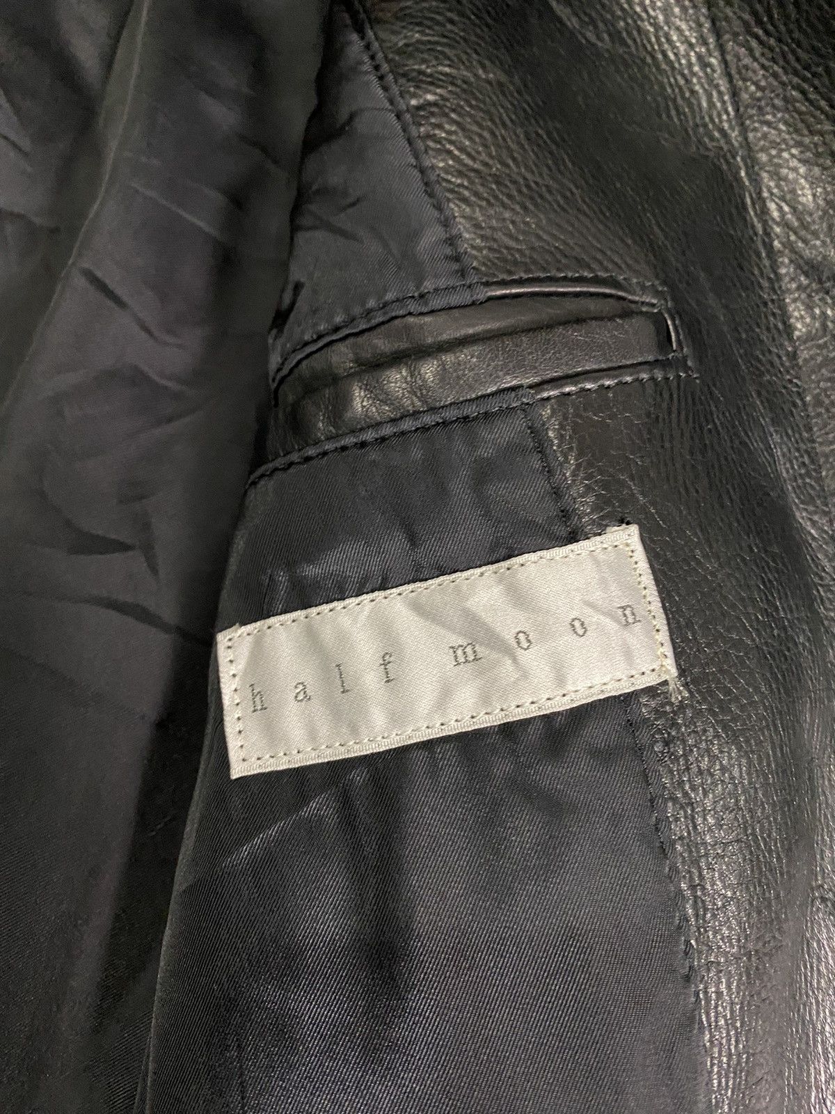 Isamu Katayama Backlash 90s HALF MOON cowhide leather jacket Size US M / EU 48-50 / 2 - 8 Thumbnail
