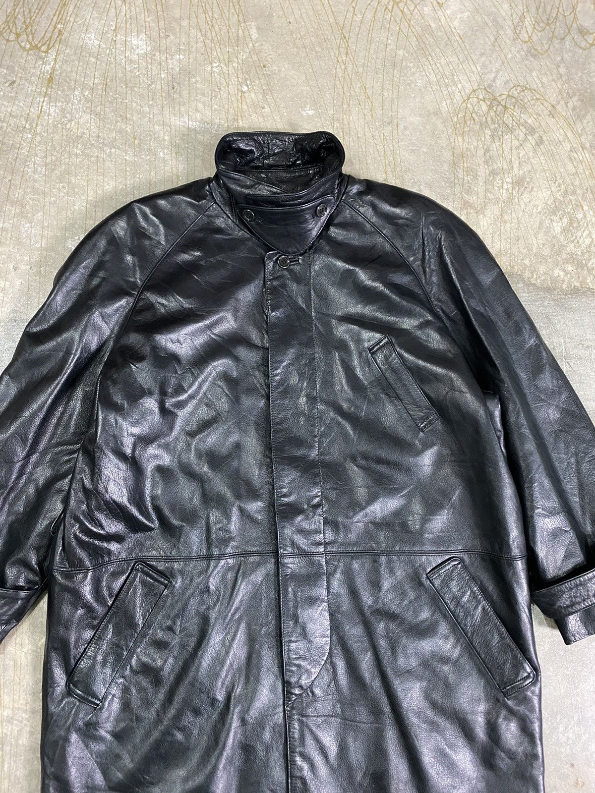 Isamu Katayama Backlash 90s HALF MOON cowhide leather jacket Size US M / EU 48-50 / 2 - 3 Thumbnail