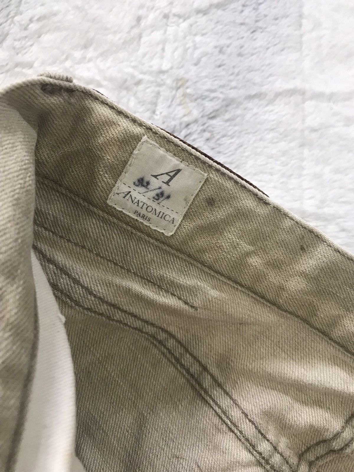 ANATOMICA 💥Anatomica Paris Denim Jeans Light Nude Size US 31 - 9 Thumbnail