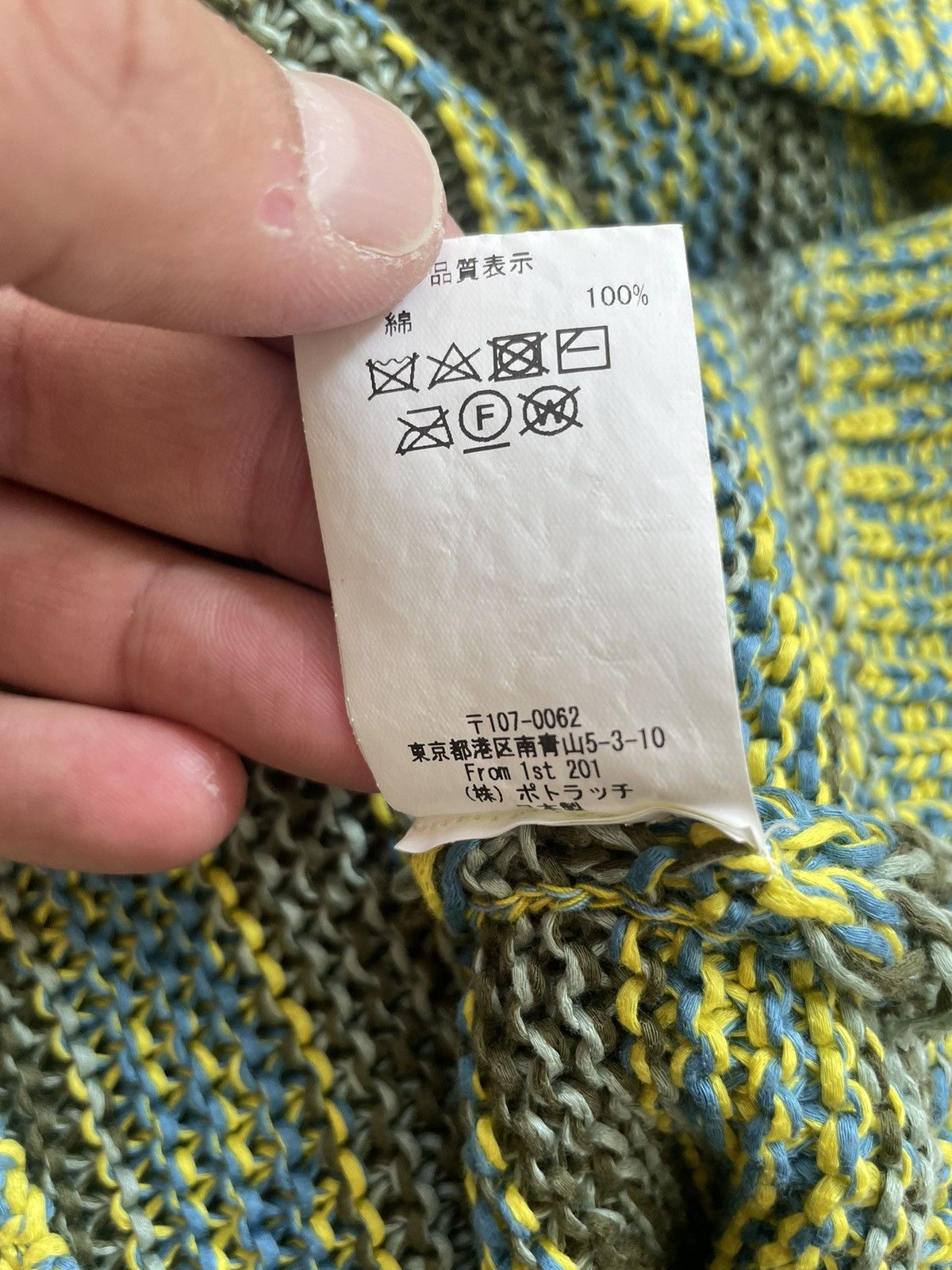 C.E CAVEMPT MIX COLOURS LOOSE KNIT XL