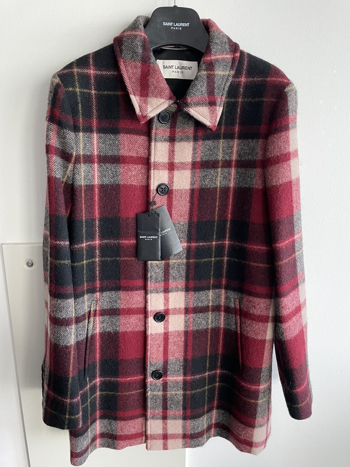 Hedi Slimane × Saint Laurent Paris × Yves Saint Laurent $3,600 Saint Laurent Super Runway Shearling Coat New w Tags Size US S / EU 44-46 / 1 - 5 Thumbnail